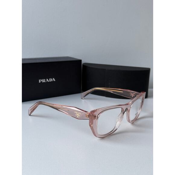 NEW Prada PR A18V Eyeglasses Frames in Transparent Pink